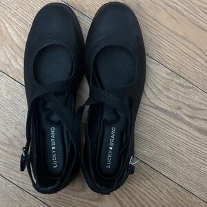 Lucky Brand Women's Black Mary Jane Flats